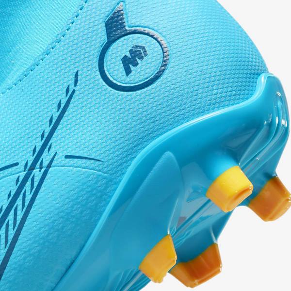 Botas de fútbol Nike Jr. Mercurial Superfly 8 Club MG Older Multi-Ground Niños Azules Naranjas | NK841ZUG