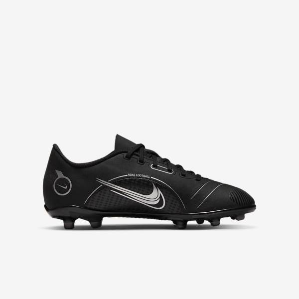 Botas de fútbol Nike Jr. Mercurial Vapor 14 Club MG Older Multi-Ground Niños Negras Gris Metal Plateadas | NK140TZB