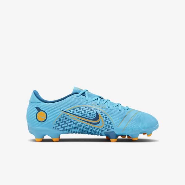 Botas de fútbol Nike Jr. Mercurial Vapor 14 Academy MG Older Multi-Ground Niños Azules Naranjas | NK263VHM