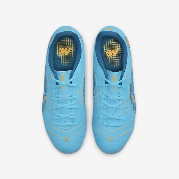 Botas de fútbol Nike Jr. Mercurial Vapor 14 Academy MG Older Multi-Ground Niños Azules Naranjas | NK263VHM