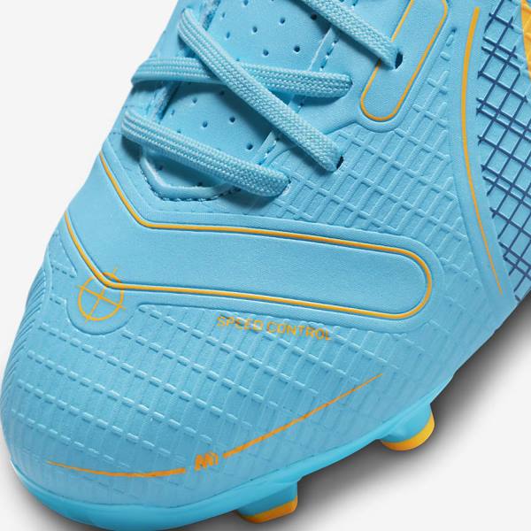 Botas de fútbol Nike Jr. Mercurial Vapor 14 Academy MG Older Multi-Ground Niños Azules Naranjas | NK263VHM