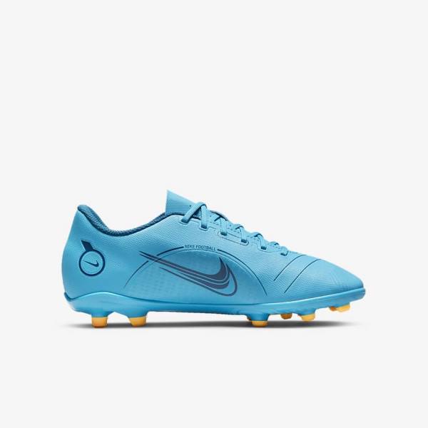 Botas de fútbol Nike Jr. Mercurial Vapor 14 Club MG Older Multi-Ground Niños Azules Naranjas | NK431AMT