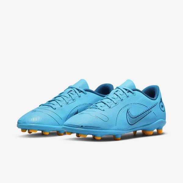 Botas de fútbol Nike Jr. Mercurial Vapor 14 Club MG Older Multi-Ground Niños Azules Naranjas | NK431AMT