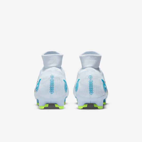 Botas de fútbol Nike Mercurial Superfly 8 Pro FG Firm-Ground Hombre Gris Azules Claro Azules Oscuro | NK204QJP