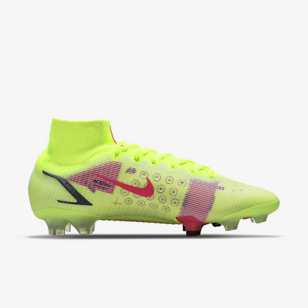 Botas de fútbol Nike Mercurial Superfly 8 Elite FG Firm-Grounds Hombre Negras Rojas Claro | NK278LCF