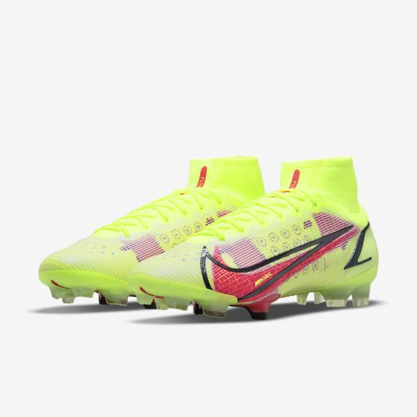 Botas de fútbol Nike Mercurial Superfly 8 Elite FG Firm-Grounds Hombre Negras Rojas Claro | NK278LCF