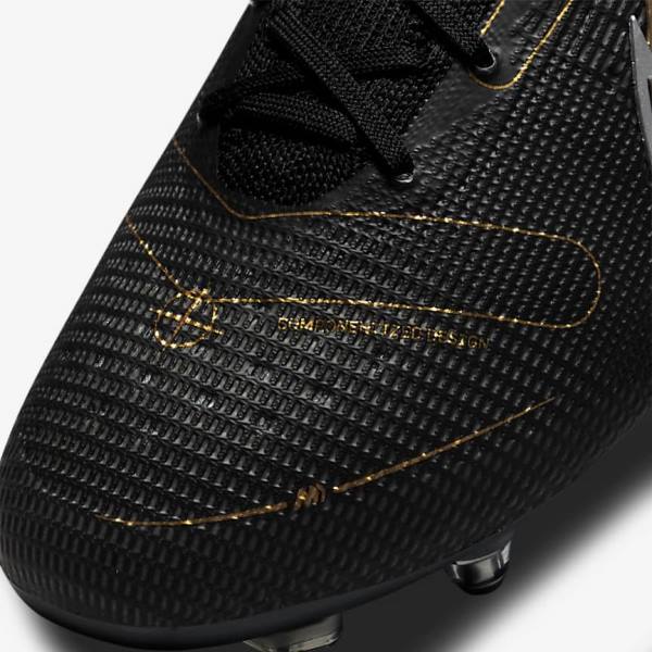 Botas de fútbol Nike Mercurial Superfly 8 Elite SG-PRO Anti-Clog Traction Soft-Ground Hombre Negras Metal Plateadas Gris Metal Doradas | NK295ENZ