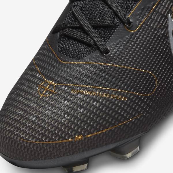 Botas de fútbol Nike Mercurial Superfly 8 Elite FG Firm-Grounds Hombre Negras Metal Plateadas Gris Metal Doradas | NK392VER