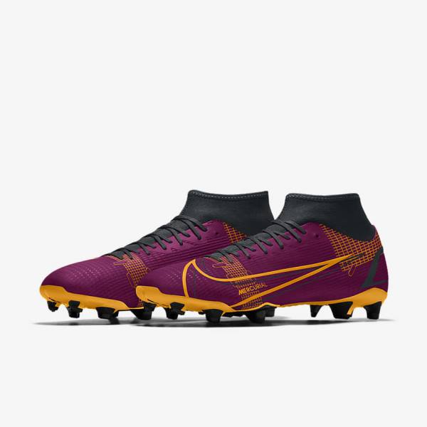 Botas de fútbol Nike Mercurial Superfly 8 Academy By You Custom Mujer Multicolor | NK431JSX