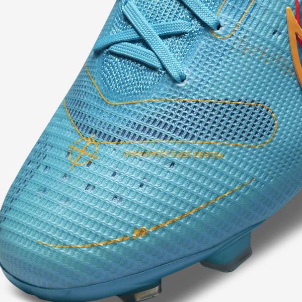 Botas de fútbol Nike Mercurial Superfly 8 Elite FG Firm-Grounds Mujer Azules Naranjas | NK516WRS