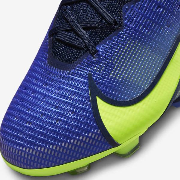 Botas de fútbol Nike Mercurial Superfly 8 Elite FG Firm-Grounds Mujer Azules | NK623NZA