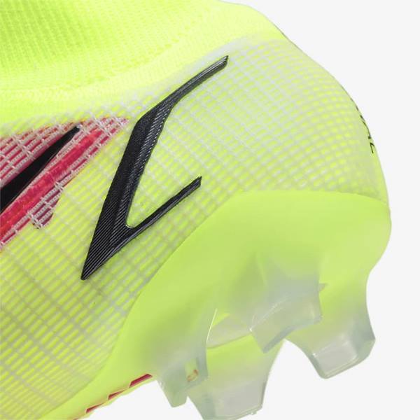 Botas de fútbol Nike Mercurial Superfly 8 Elite FG Firm-Grounds Mujer Negras Rojas Claro | NK640AGX