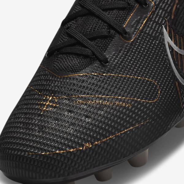 Botas de fútbol Nike Mercurial Superfly 8 Elite AG Artificial-Grasss Hombre Negras Metal Plateadas Gris Metal Doradas | NK641OSY