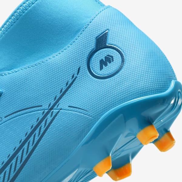 Botas de fútbol Nike Mercurial Superfly 8 Club MG Multi-Grounds Hombre Azules Naranjas | NK723OGM