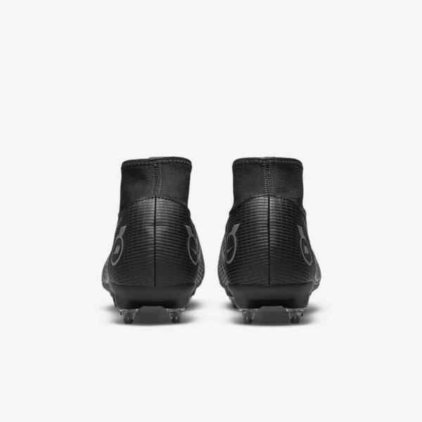 Botas de fútbol Nike Mercurial Superfly 8 Academy SG-PRO Anti-Clog Traction Soft-Grounds Hombre Negras Metal Plateadas Gris Metal Doradas | NK723TXW