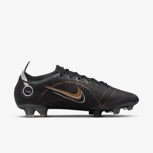 Botas de fútbol Nike Mercurial Vapor 14 Elite FG Firm-Grounds Hombre Negras Metal Plateadas Gris Metal Doradas | NK052HBI