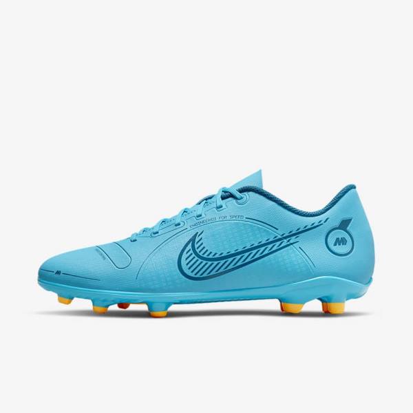 Botas de fútbol Nike Mercurial Vapor 14 Club MG Multi-Ground Hombre Azules Naranjas | NK140SAQ