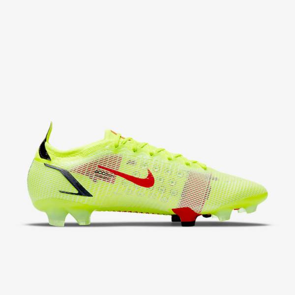 Botas de fútbol Nike Mercurial Vapor 14 Elite FG Firm-Ground Mujer Negras Rojas Claro | NK146SPH