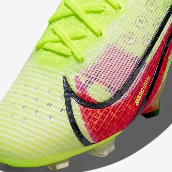 Botas de fútbol Nike Mercurial Vapor 14 Elite FG Firm-Ground Mujer Negras Rojas Claro | NK146SPH