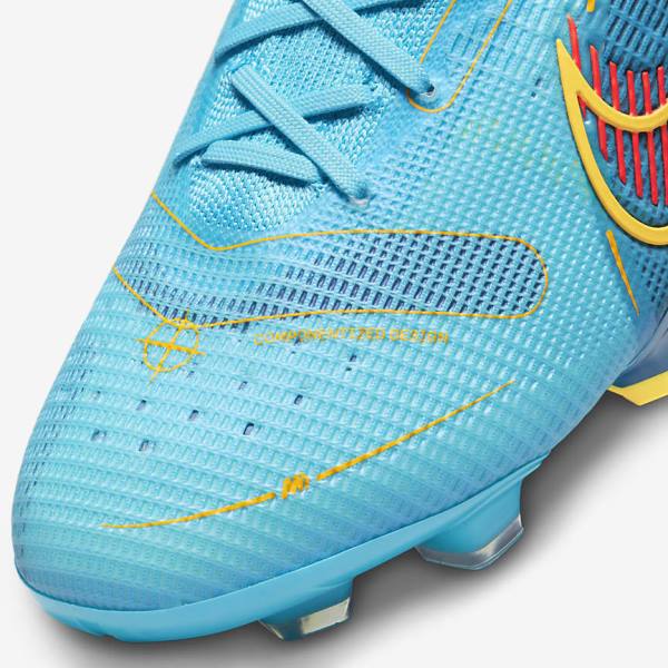 Botas de fútbol Nike Mercurial Vapor 14 Elite FG Firm-Grounds Hombre Azules Naranjas | NK150VXF