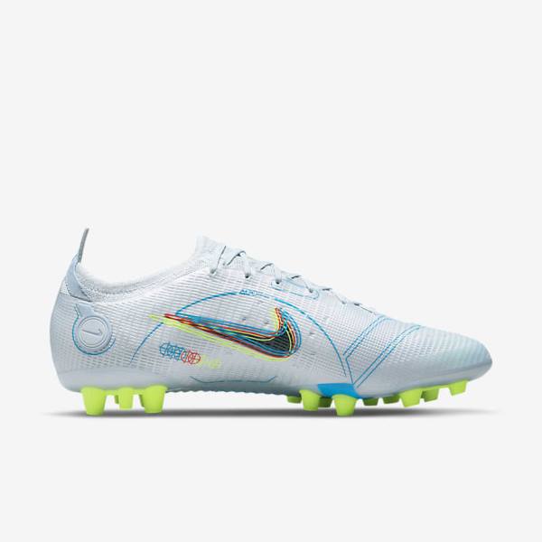 Botas de fútbol Nike Mercurial Vapor 14 Elite AG Artificial-Grounds Hombre Gris Azules Claro Naranjas Azules | NK184MZT