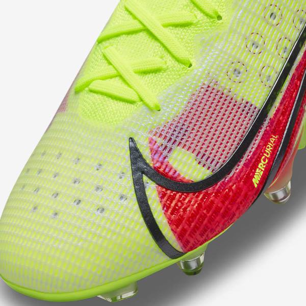 Botas de fútbol Nike Mercurial Vapor 14 Elite SG-Pro AC Soft-Ground Hombre Negras Rojas Claro | NK201VAY