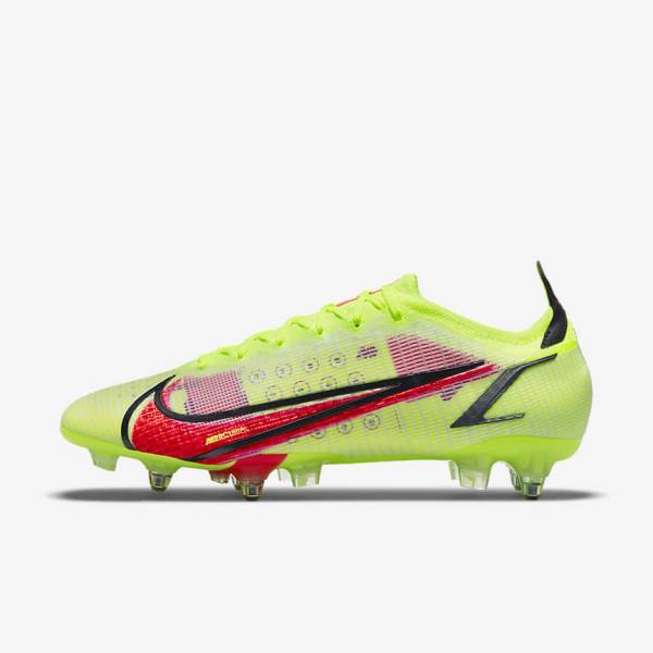 Botas de fútbol Nike Mercurial Vapor 14 Elite SG-Pro AC Soft-Ground Hombre Negras Rojas Claro | NK201VAY