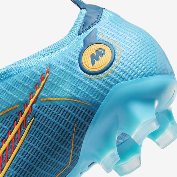 Botas de fútbol Nike Mercurial Vapor 14 Elite FG Firm-Grounds Mujer Azules Naranjas | NK235MJK