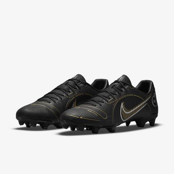 Botas de fútbol Nike Mercurial Vapor 14 Academy MG Multi-Ground Hombre Negras Metal Plateadas Gris Metal Doradas | NK507MQJ