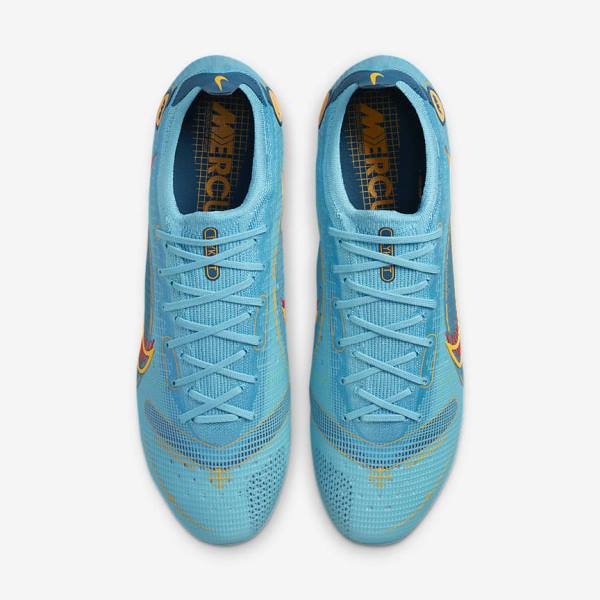 Botas de fútbol Nike Mercurial Vapor 14 Elite AG Artificial-Grounds Hombre Azules Naranjas | NK603WPJ