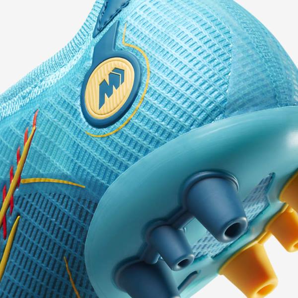 Botas de fútbol Nike Mercurial Vapor 14 Elite AG Artificial-Grounds Mujer Azules Naranjas | NK683QZM