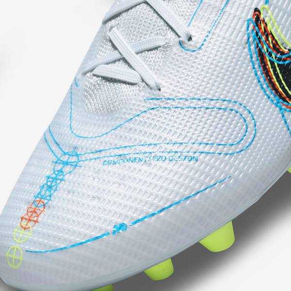 Botas de fútbol Nike Mercurial Vapor 14 Elite AG Artificial-Grounds Mujer Gris Azules Claro Naranjas Azules | NK905SGY