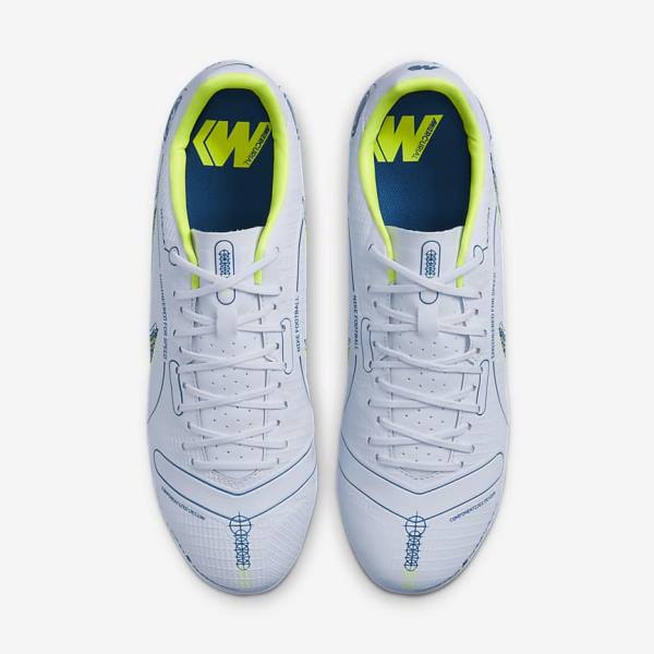 Botas de fútbol Nike Mercurial Vapor 14 Academy MG Multi-Ground Mujer Gris Azules Claro Azules | NK970XIZ