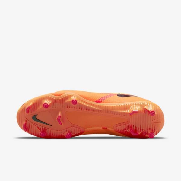 Botas de fútbol Nike Phantom GT2 Academy Dynamic Fit MG Multi-Ground Mujer Naranjas Rojas Claro Negras | NK537FGB