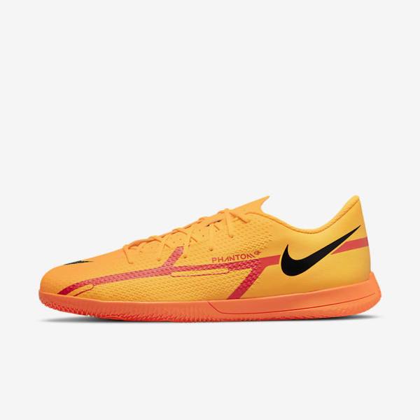 Botas de fútbol Nike Phantom GT2 Club IC Indoor Court Mujer Naranjas Rojas Claro Negras | NK690FXY