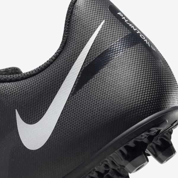 Botas de fútbol Nike Phantom GT2 Club MG Multi-Ground Mujer Negras Gris Oscuro Metal Plateadas | NK273LFX