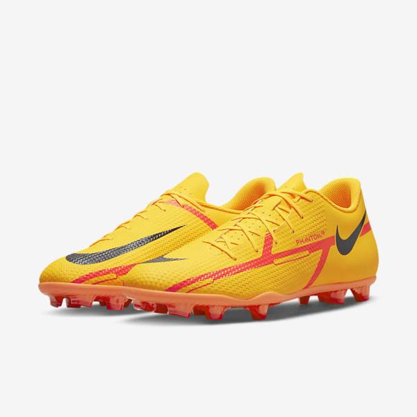 Botas de fútbol Nike Phantom GT2 Club MG Multi-Ground Hombre Naranjas Rojas Claro Negras | NK283RLN