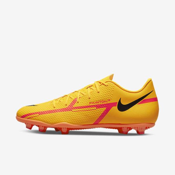 Botas de fútbol Nike Phantom GT2 Club MG Multi-Ground Hombre Naranjas Rojas Claro Negras | NK283RLN