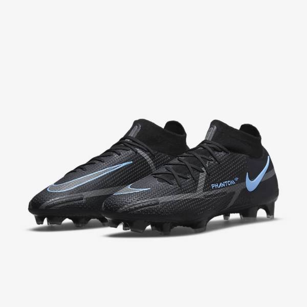 Botas de fútbol Nike Phantom GT2 Dynamic Fit Elite FG Firm-Ground Hombre Negras Gris | NK056ZNU