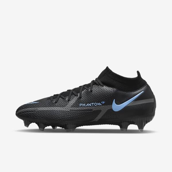 Botas de fútbol Nike Phantom GT2 Dynamic Fit Elite FG Firm-Ground Hombre Negras Gris | NK056ZNU