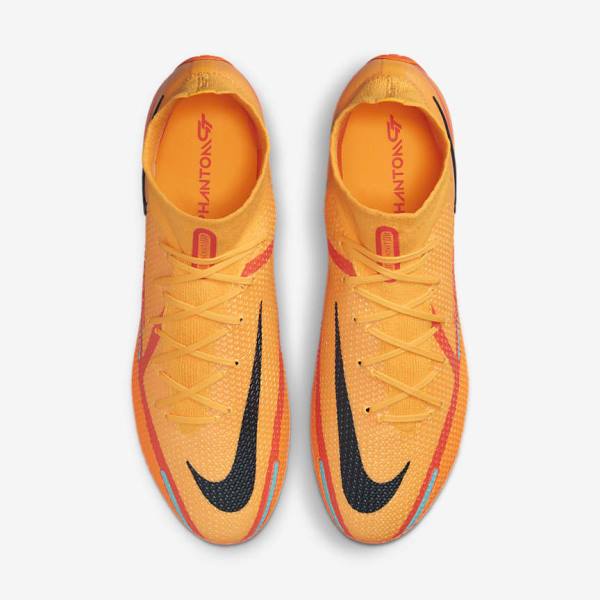 Botas de fútbol Nike Phantom GT2 Dynamic Fit Elite AG-Pro Artificial-Grass Hombre Naranjas Rojas Claro Negras | NK634XWF