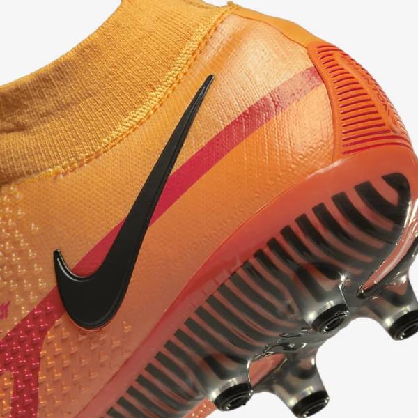 Botas de fútbol Nike Phantom GT2 Dynamic Fit Elite AG-Pro Artificial-Grass Hombre Naranjas Rojas Claro Negras | NK634XWF