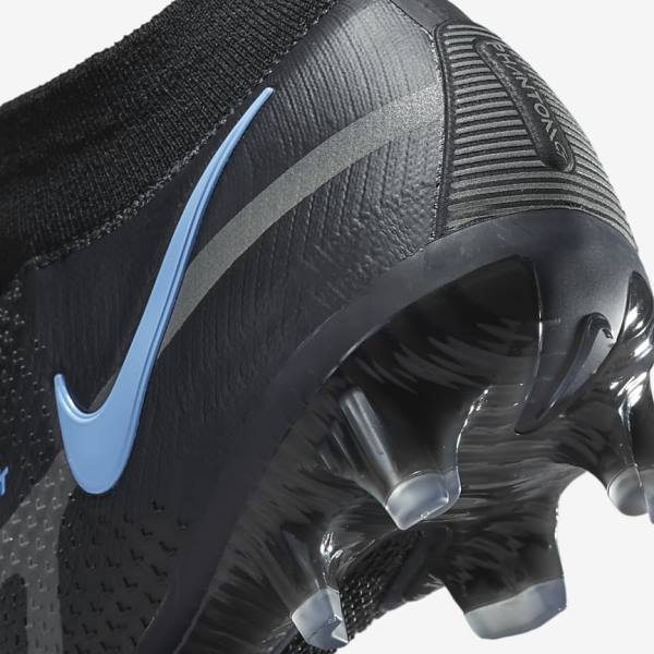 Botas de fútbol Nike Phantom GT2 Dynamic Fit Elite FG Firm-Ground Mujer Negras Gris | NK942XQN