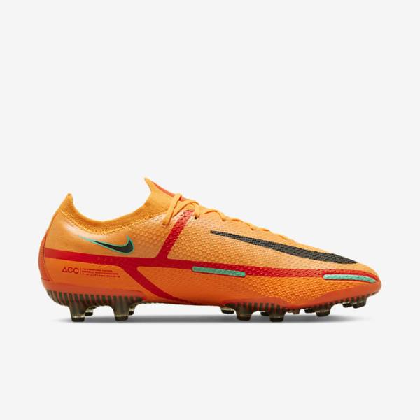 Botas de fútbol Nike Phantom GT2 Elite AG-Pro Artificial-Grass Hombre Naranjas Rojas Claro Negras | NK519ZQR