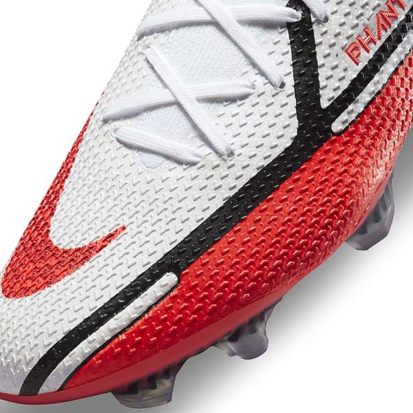 Botas de fútbol Nike Phantom GT2 Elite FG Firm-Ground Mujer Blancas Negras Rojas Claro | NK238RGJ