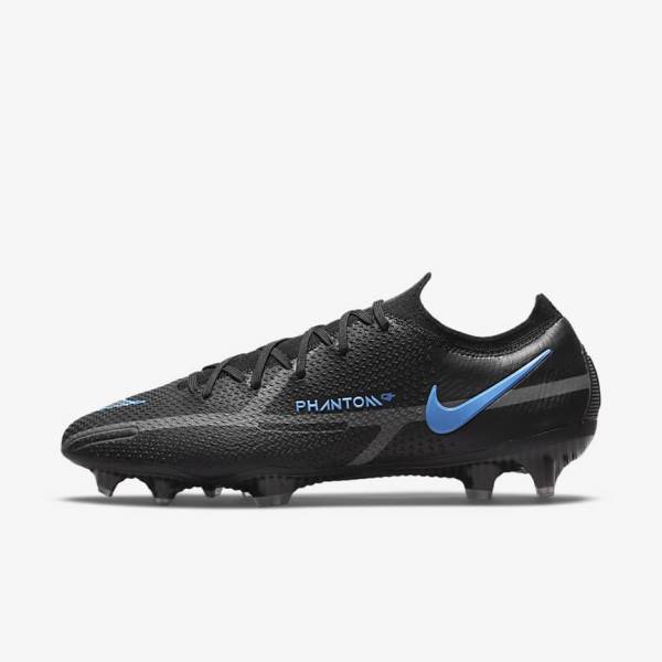 Botas de fútbol Nike Phantom GT2 Elite FG Firm-Ground Hombre Negras Gris | NK390XJF