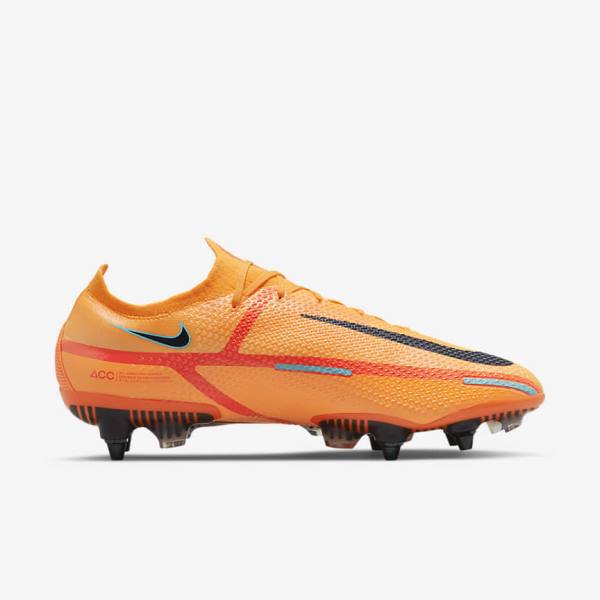 Botas de fútbol Nike Phantom GT2 Elite SG-Pro AC Soft-Ground Mujer Naranjas Rojas Claro Negras | NK480RTN