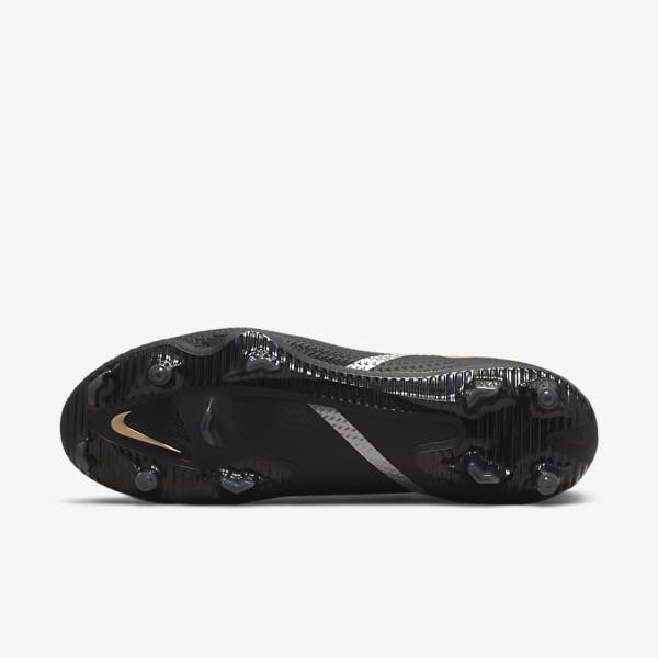 Botas de fútbol Nike Phantom GT2 Pro Dynamic Fit FG Firm-Ground Mujer Negras Metal Doradas Metal Plateadas Metal Gris Oscuro | NK031VOS