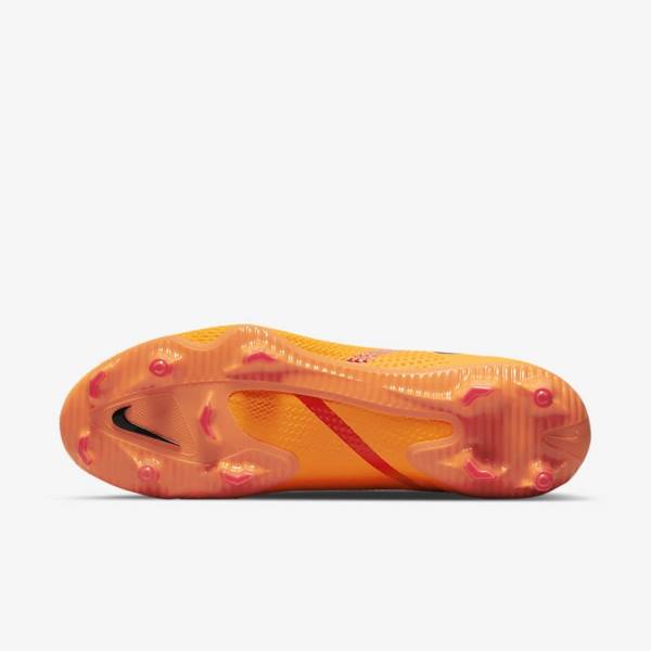 Botas de fútbol Nike Phantom GT2 Pro Dynamic Fit FG Firm-Ground Hombre Naranjas Rojas Claro Negras | NK046AYM