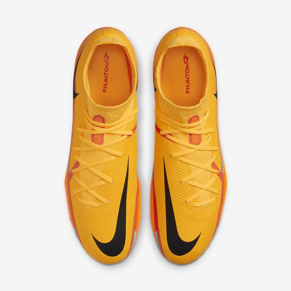 Botas de fútbol Nike Phantom GT2 Pro Dynamic Fit FG Firm-Ground Hombre Naranjas Rojas Claro Negras | NK046AYM